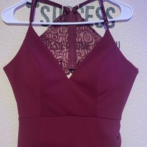 Burgundy Evening dress